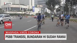 VIDEO: PSBB Transisi, Bundaran HI Ramai