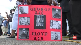 VIDEO: Pelayat Hadiri Penghormatan Terakhir George Floyd