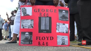 VIDEO: Pelayat Hadiri Penghormatan Terakhir George Floyd