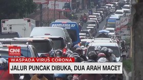 VIDEO: Jalur Puncak Dibuka, Dua Arah Macet
