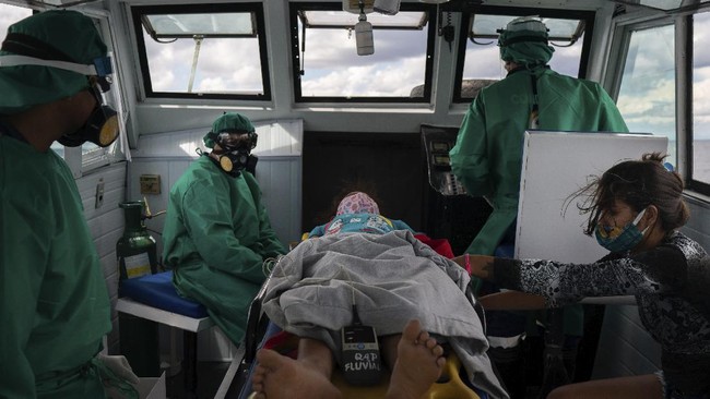 Pemerintah Brasil menemukan penyebaran virus corona (Covid-19) jenis baru di kota Manaus, Amazon.