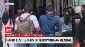 VIDEO: Rapid Test Gratis di Terowongan Kendal