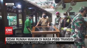 VIDEO: Petugas Sidak Rumah Makan di Masa PSBB Transisi