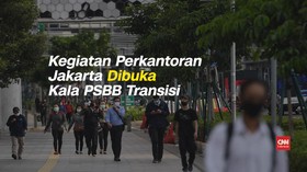 VIDEO: Kegiatan Perkantoran Jakarta Dibuka Kala PSBB Transisi