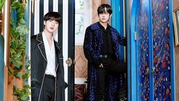 img-title Sempat Bertengkar, Jin & V BTS Kini Bercanda Terus di Lagu Spring Day