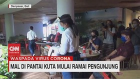VIDEO: Mal di Pantai Kuta Mulai Ramai Pengunjung