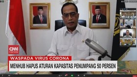 VIDEO: Menhub Hapus Aturan Kapasitas Penumpang 50 Persen