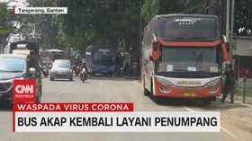 VIDEO: Bus Akap Kembali Layani Penumpang