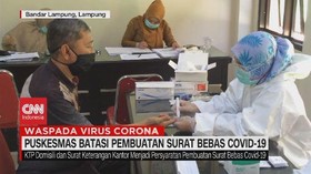 VIDEO: Puskesmas Batasi Pembuatan Surat Bebas Covid-19