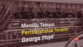 VIDEO: Prosesi Jasad Floyd ke Tempat Peristirahatan Terakhir