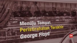 VIDEO: Prosesi Jasad Floyd ke Tempat Peristirahatan Terakhir