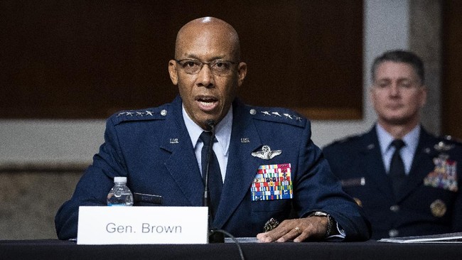 General Charles Q. Brown, Jr., nominated to Chief of Staff of the US Air Force, testifies during a Senate Armed Services hearing on Capitol Hill in Washington, DC on May 7, 2020. (Photo by Al Drago / POOL / AFP)