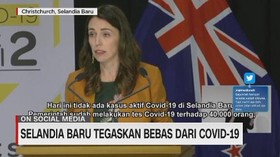VIDEO: Selandia Baru Tegaskan Bebas Dari Covid-19