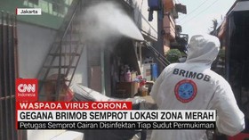 VIDEO: Gegana Brimob Semprot Lokasi Zona Merah