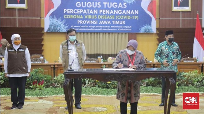 Tiga Kepala Daerah Surabaya Raya Teken Komitmen Bersama Pasca-PSBB