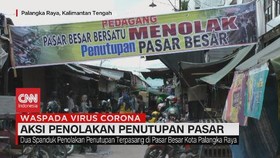 VIDEO: Aksi Penolakan Penutupan Pasar