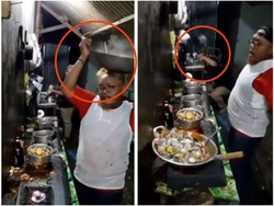 5 Penjual Makanan Ini  Beratraksi Heboh Buat Tarik Pengunjung
