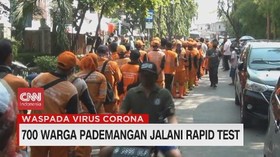 VIDEO: 700 Warga Pademangan Jalani Rapid Test