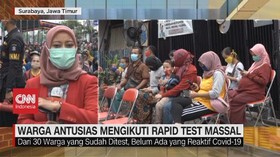 VIDEO: Warga Antusias Mengikuti Rapid Test Massal