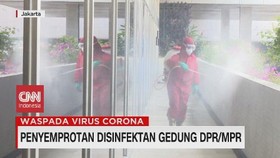 VIDEO: Penyemprotan Disinfektan Gedung DPR & MPR