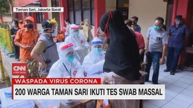 VIDEO: 200 Warga Taman Sari Ikuti Tes Swab Massal