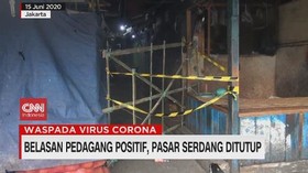 VIDEO: Belasan Pedagang Positif, Pasar Serdang Ditutup