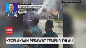 VIDEO: Kecelakaan Pesawat Tempur TNI AU