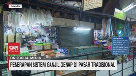 VIDEO: Penerapan Sistem Ganjil Genap di Pasar Tradisional