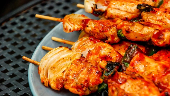 Thai BBQ Chicken,Homemade Thai Chicken Satay with Peanut Sauce