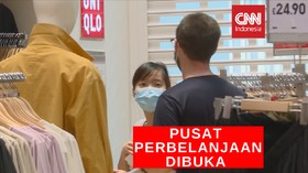 VIDEO: Pusat Perbelanjaan di Inggirs Kembali Dibuka