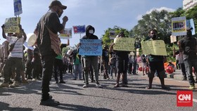 Polisi Bubarkan Paksa Demo Mahasiswa Uncen Tolak Otsus Papua