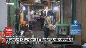 VIDEO: Pedagang Keluhkan Sistem Ganjil Genap Pasar