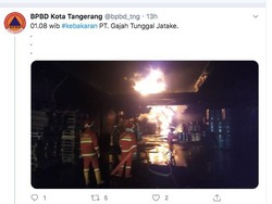 Gajah Tunggal Bantah Ada Kebakaran di Pabrik