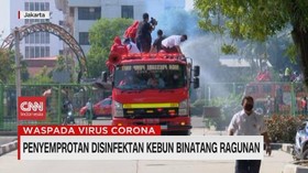 VIDEO: Penyemprotan Disinfektan Kebun Binatang Ragunan