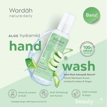 Cuci Tangan Gak Bikin Kulit Kering dengan Wardah Nature Daily Aloe Hydramild Hand Wash