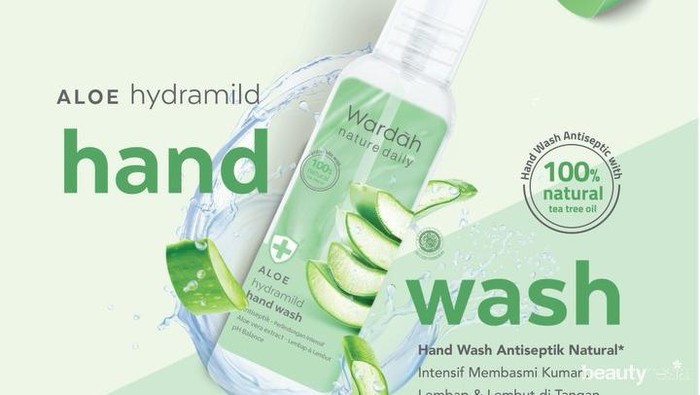 Cuci Tangan Gak Bikin Kulit Kering dengan Wardah Nature Daily Aloe Hydramild Hand Wash