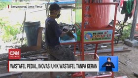 VIDEO: Inovasi Unik Wastafel Pedal Tanpa Keran