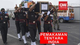 VIDEO: Upacara Pemakaman Korban Bentrok India - China