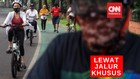 VIDEO: Ada Jalur Khusus, Pesepeda Tak Lagi Gunakan Trotoar