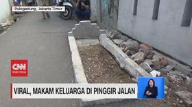 VIDEO: Viral, Makam Keluarga di Pinggir Jalan