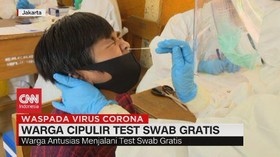 VIDEO: Warga Cipulir Test Swab Gratis
