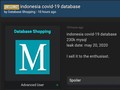 230 Ribu Data Pasien Covid-19 di Indonesia Bocor dan Dijual