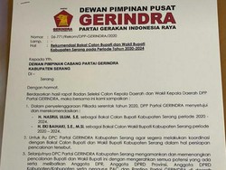 Gerindra Usung Kader Golkar di Pilkada Kabupaten Serang