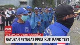 VIDEO: Ratusan Petugas PPSU Ikuti Rapid Test