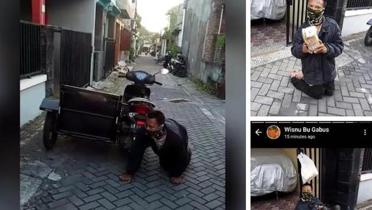 Pria Difabel Yogya Jualan Tisu