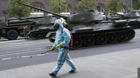 FOTO: Rusia Gelar Parade Militer Kemenangan PD II saat Covid