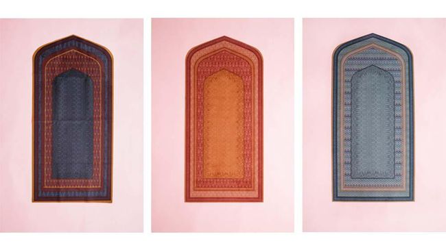 Sajadah motif ikat koleksi terbaru Ikat by Didiet Maulana X Lasouk.