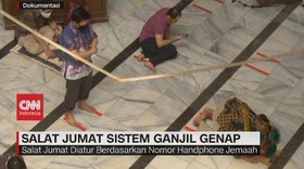 VIDEO: Salat Jumat Sistem Ganjil Genap