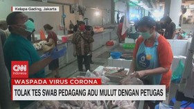 VIDEO: Tolak Tes Swab, Pedagang Adu Mulut dengan Petugas