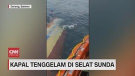 VIDEO: Kapal Tenggelam di Selat Sunda